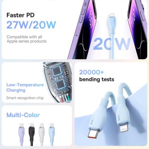 کابل Lightning به Type-C باسئوس Pudding Series طول 1.2 متر توان 20 وات